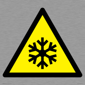 W010 Warning: Low temperature/freezing conditions